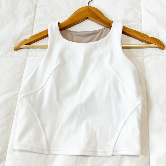 Lululemon Align High-Neck White Tank Top Size 4 - Picture 3 of 5